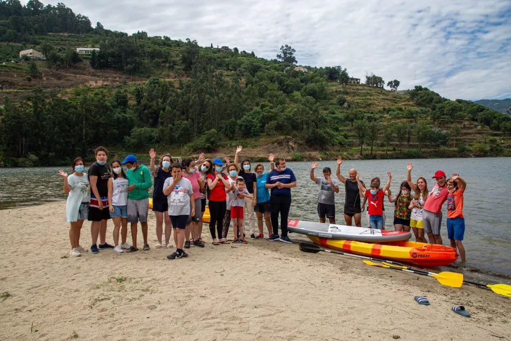 Alunos autistas praticaram canoagem na Ermida