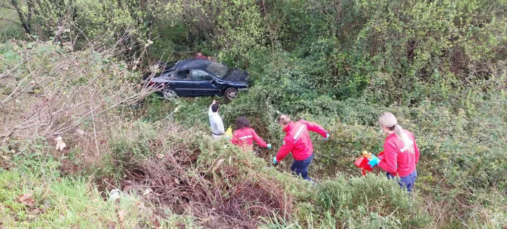 Automobilista não ganha para susto em despiste no acesso de S. Lázaro à variante do Tâmega
