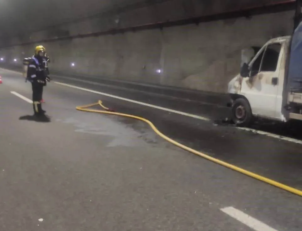 Incêndio numa viatura cortou o Túnel do Marão no sentido Amarante-Vila Real