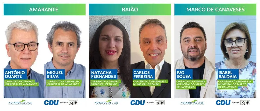 CDU revela candidatos às Autárquicas´25