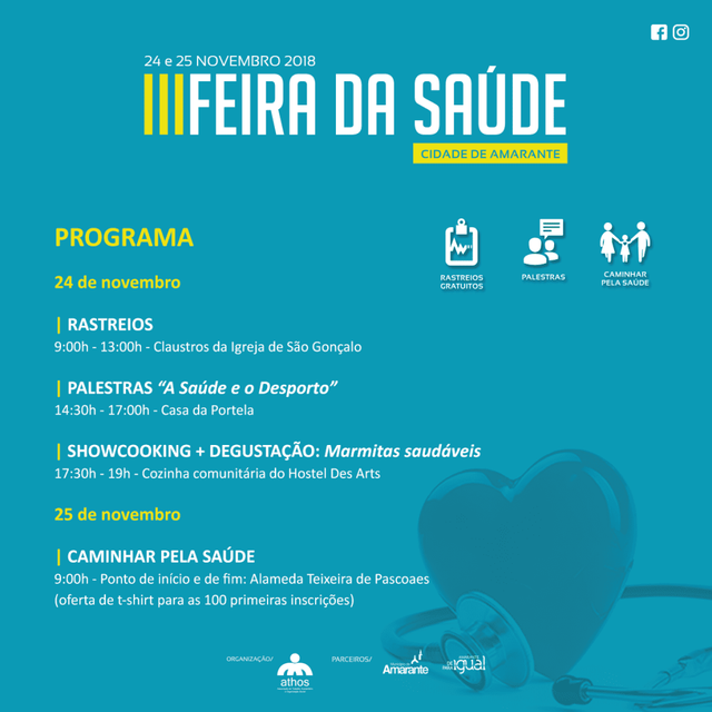 III Feira da Saúde com rastreios, palestras, showcooking e caminhada