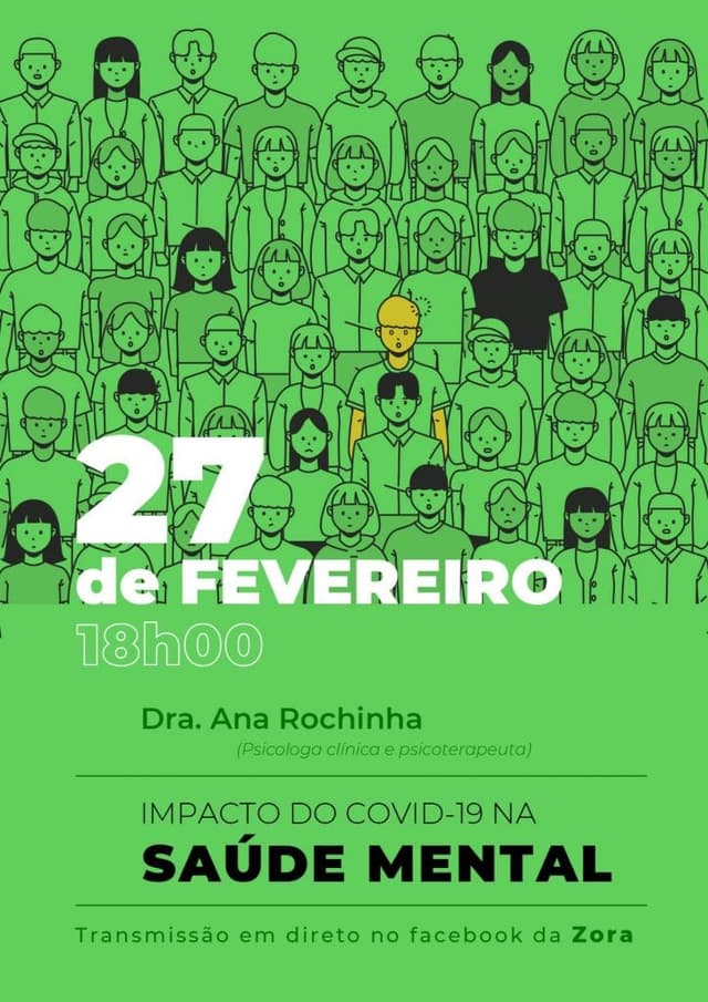 Zora promove conversas na área da saúde mental e a realidade hospitalar