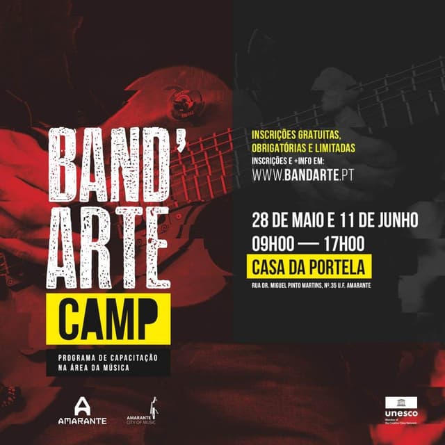 Band’Arte Camp para incentivar prática musical em Amarante