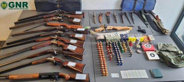 Homem guardava arsenal de armas em casa