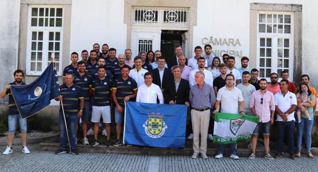 Equipas campeãs da AD Baião e da ADCR de Gestaçô recebidas nos Paços do Concelho