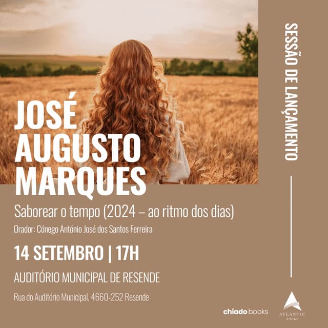 Padre José Augusto Marques apresenta novo livro em Resende