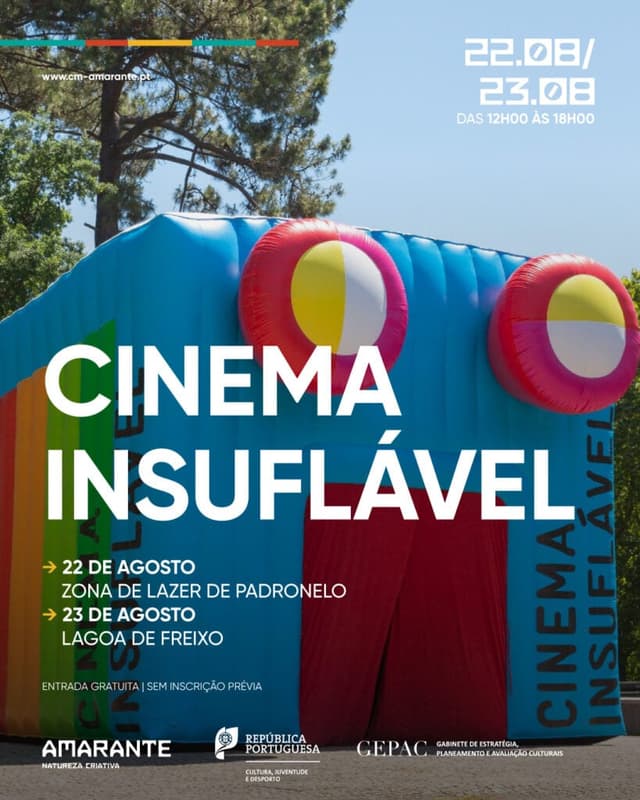 Cinema Insuflável leva sessões ao ar livre a Padronelo e Freixo